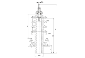 國網(wǎng)高壓套管10kV/100~400A穿纜式套管